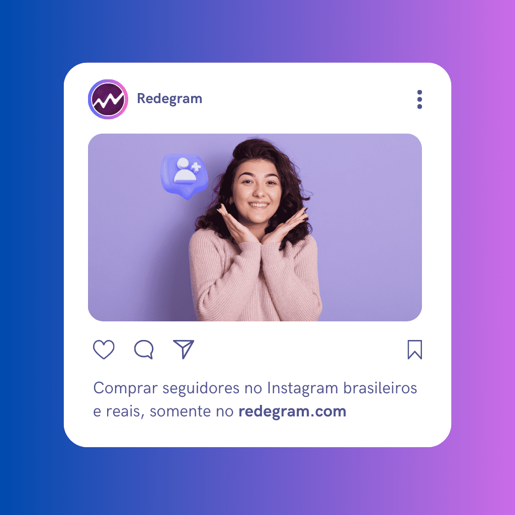 mulher feliz ao comprar seguidores no Instagram brasileiros